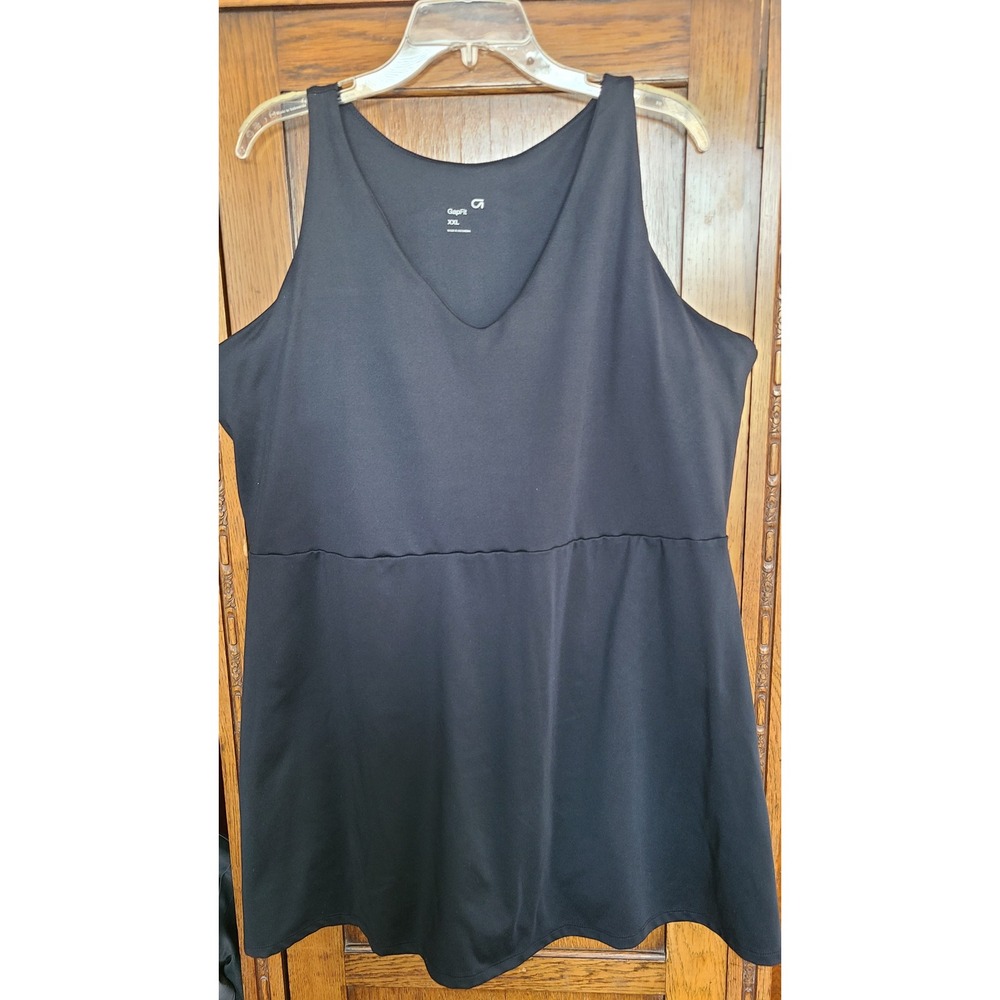 GapFit Womens Black Active Tennis Dress Built-in Shorts Pocket XXL GF007944